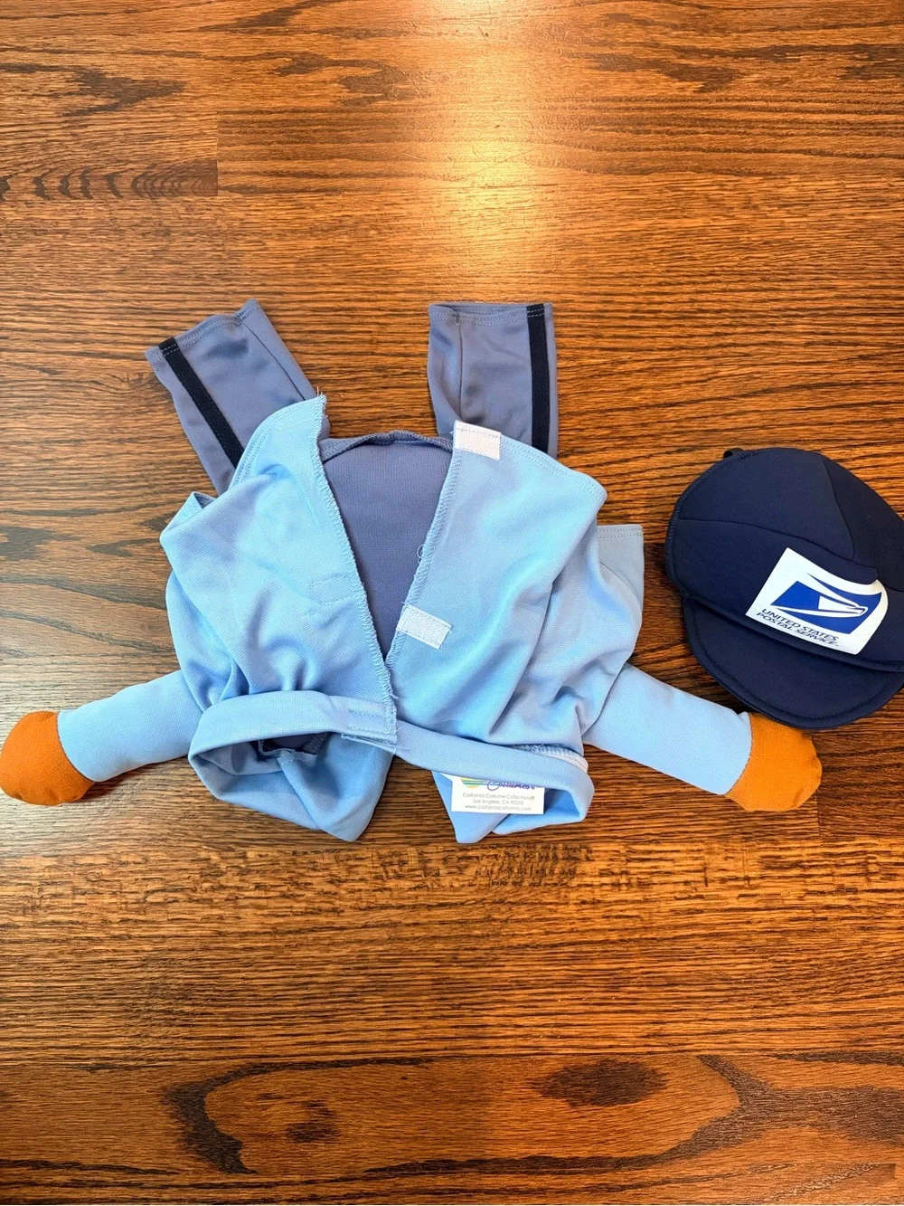 California Costumes Dog Mail Carrier Outfit in Light Blue and Navy - No Box!